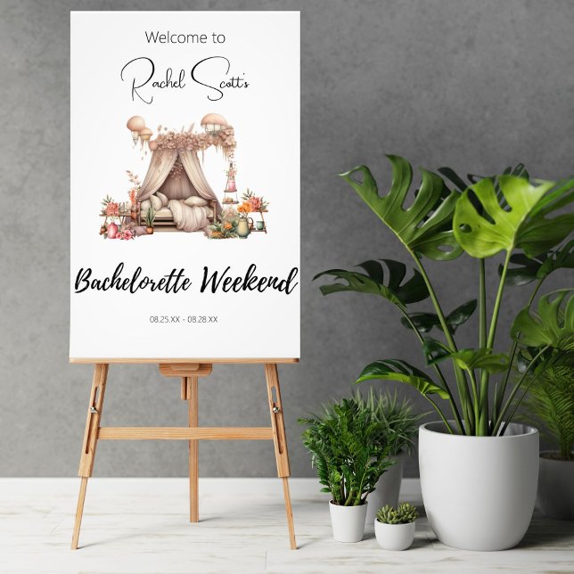 Boho Glamping Bachelorette Party Welcome Sign (Creator Uploaded)