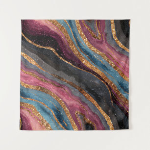 Boho Glitter Agate Tapestry