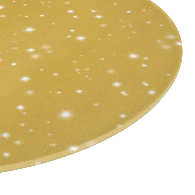 Boho Gold Starlight Cutting Board (Corner)
