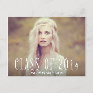 Boho   Graduation Postcard Invitation