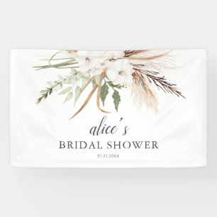 Boho Greenery Eucalyptus Bridal Shower Banner