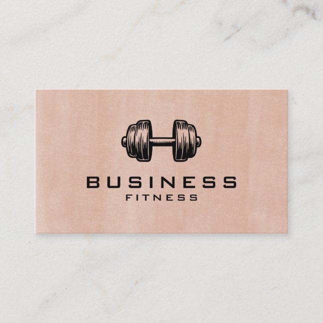 Boho Gym / Personal Trainer Business Card  (Front)