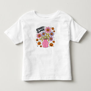 Boho Halloween Flower PNG Toddler T-Shirt