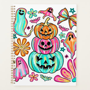 Boho Halloween Pumpkin Ghost Planner