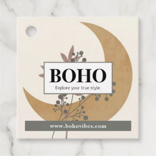 Boho Hang Tags, Clothing Label, Store Sale Favour Tags