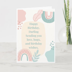 Boho Happy Birthday Darling Card