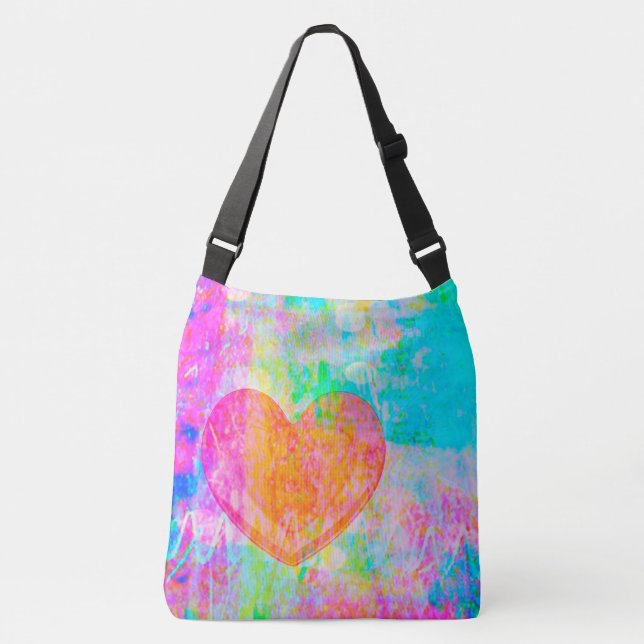 Boho Heart Crossbody Bag (Front)