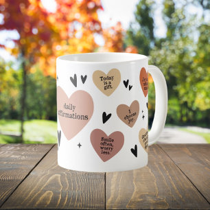 Boho Heart Quote Gift, Teacher Affirmation Coffee Mug
