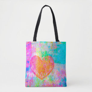 Boho Heart Tote Bag