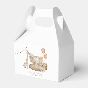 Boho Hello Baby Nursery Crib Baby Shower Favour Box