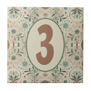 Boho Herb Customizable Ceramic Tile