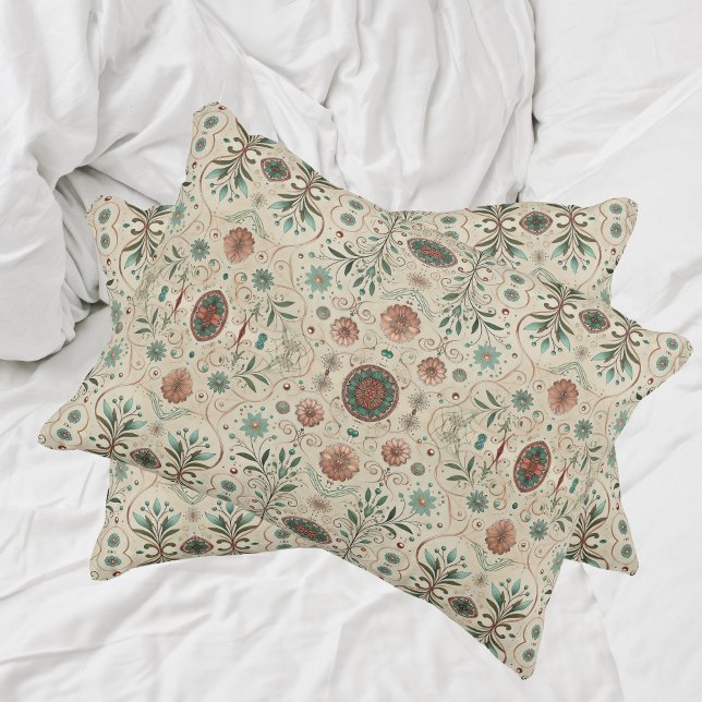 Boho Herb Pattern  Pillowcase (Creator Uploaded)
