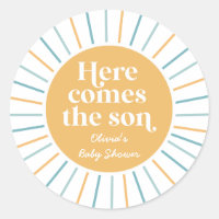 Boho Here Comes the Son sunshine baby shower