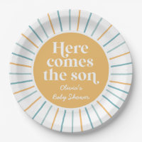 Boho Here Comes the Son sunshine baby shower