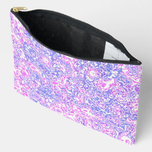 Boho Hippie Colourful Vibrant Jewel Tone Marble Accessory Pouch