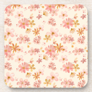 Boho hippie rustic earthy natural flowers table la coaster