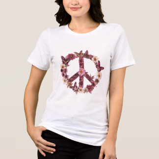 Boho Hippy 60s 70s Peace Love Tri-Blend Shirt