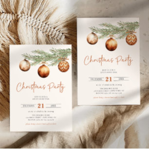 Boho Holiday Party Winter Invitation