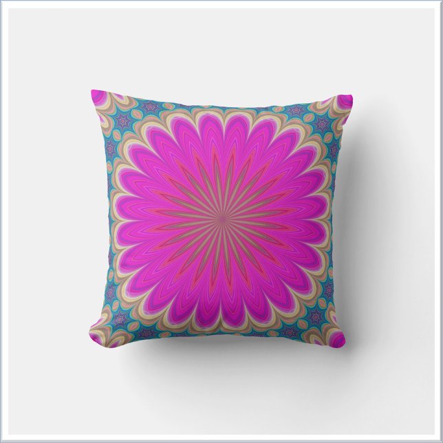 Boho Hot Pink Mandala Cushion (Creator Uploaded)