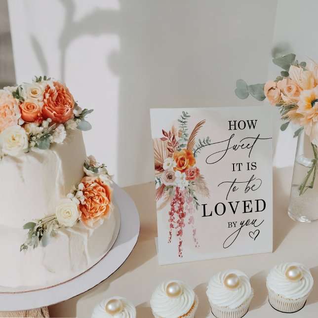 Boho How Sweet It Is Wedding Dessert Table Sign (Creator Uploaded)