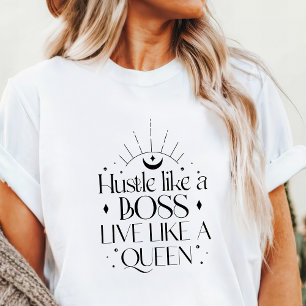 Boho Hustle Like a Boss Live Like a Queen Tri-Blend Shirt