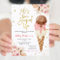 Boho Ice Cream Bridal Shower Invitation