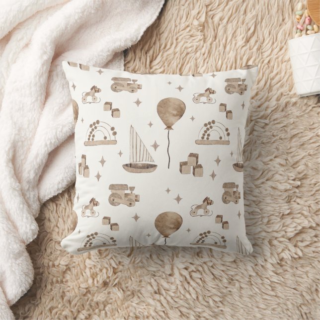 Boho in Neutrals: Playful Nursery Pillows (Blanket)