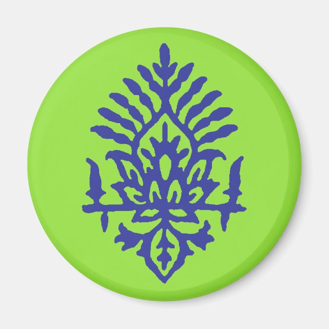 Boho India Block Print Magnet (Front)