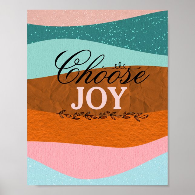 Boho Inspirational and Positive Quote Wall Poster (Front)