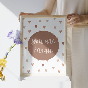 Boho Inspirational You Are Magic Nursery Art Print