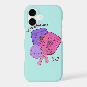 Boho inspired Pickleball phone case by Deb Jeffrey