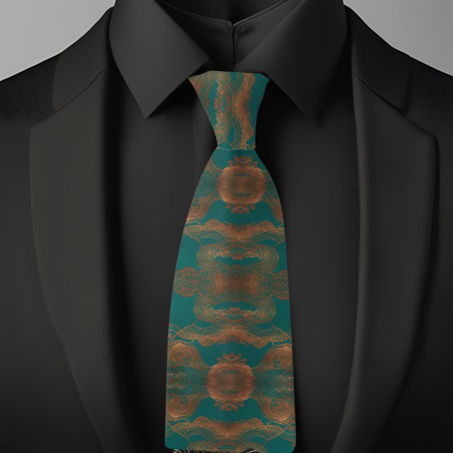 Boho Inspo Copper and Turquois Tie (Creator Uploaded)