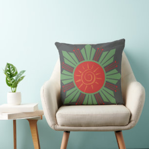 Boho interior design cushion