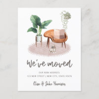 Boho Interior French Bulldog Plants Moving
