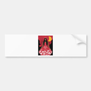 boho international womens day bumper sticker
