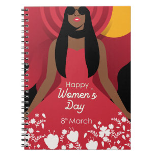 boho international womens day notebook