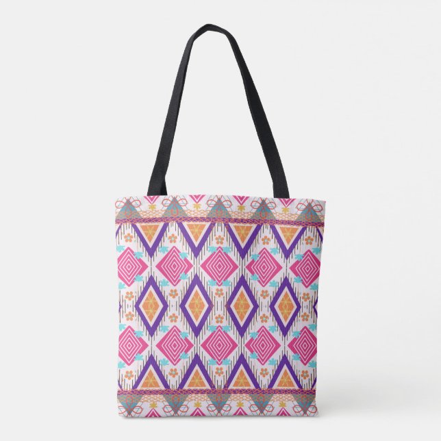 Boho Island Tribal Summer Tote Bag (Back)