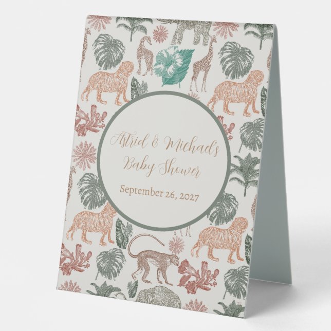 Boho Jungle Safari Baby Shower  (Front)