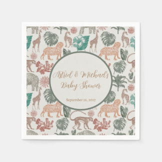 Boho Jungle Safari Baby Shower  Napkin