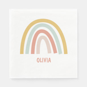 Boho Kids Rainbow Napkin