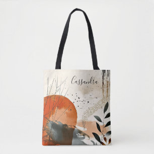 Boho Landscape Abstract Tote Bag
