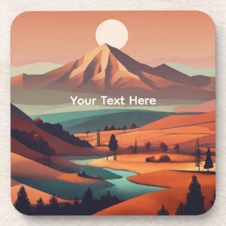 Boho landscape coaster