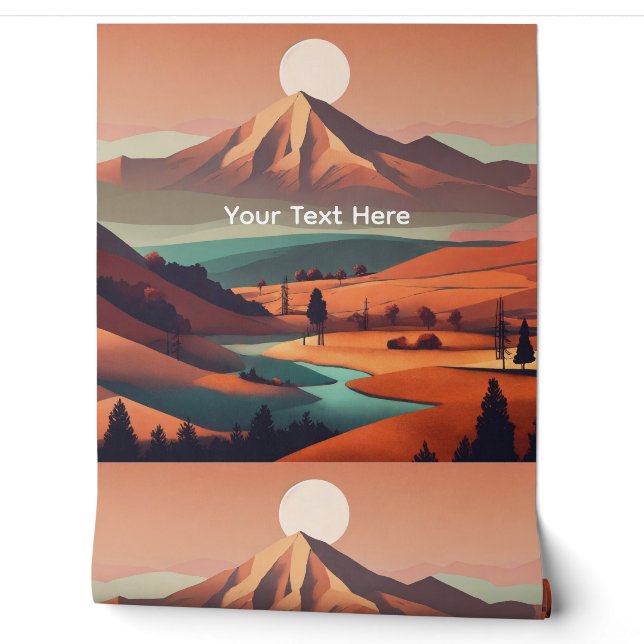 Boho landscape  wallpaper (Unrolling)