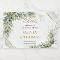 Boho lavish eucalyptus greenery and gold wedding