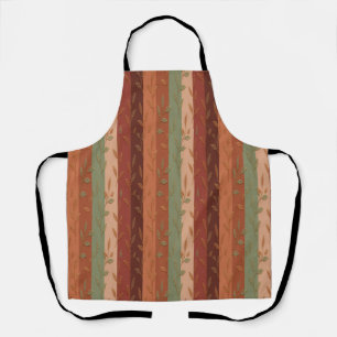 Boho Leaf Pattern Rustic Home Decor  Apron