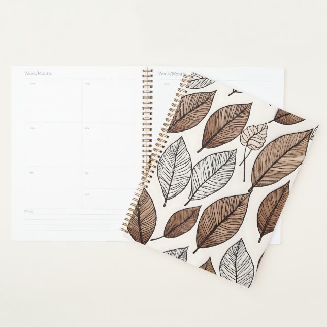 Boho leaves art planner (Display)