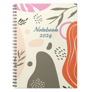 Boho leaves art Spiral Photo Notebook