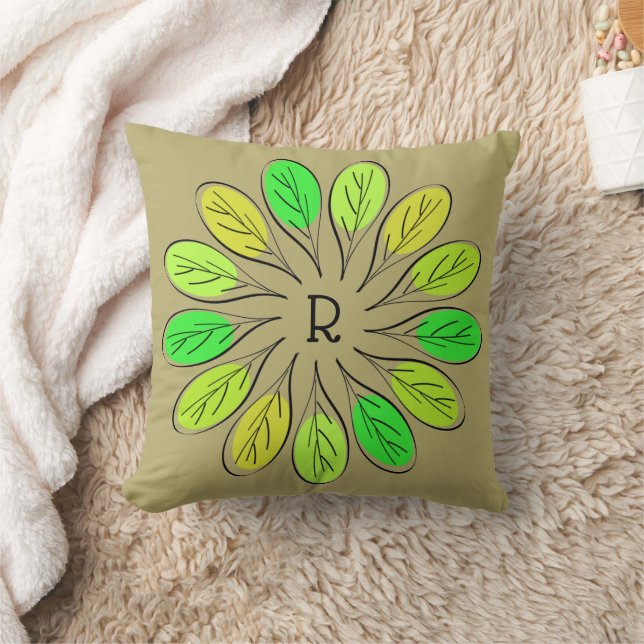 Boho Leaves Cushion (Blanket)