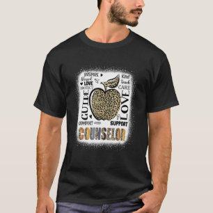 Boho Leopard Apple Counsellor Welcome Back To Scho T-Shirt