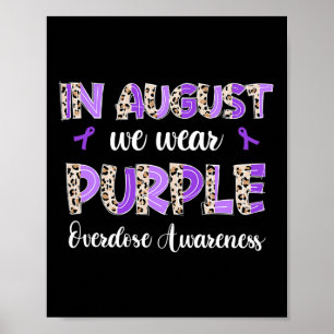 Boho Leopard In August We Wear Purple Overdose Awa Poster